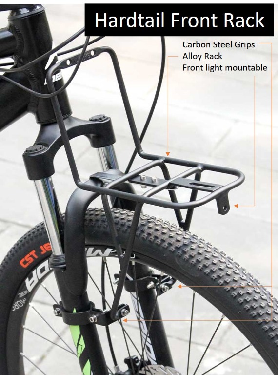 (SG Ready stock) Hardtail bicycle front rack, Sports Equipment ...