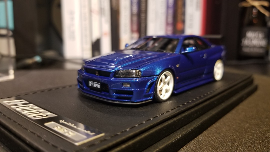 Ig 1 43 R34 Gtr Z Tune Bayside Blue 玩具 遊戲類 玩具 Carousell