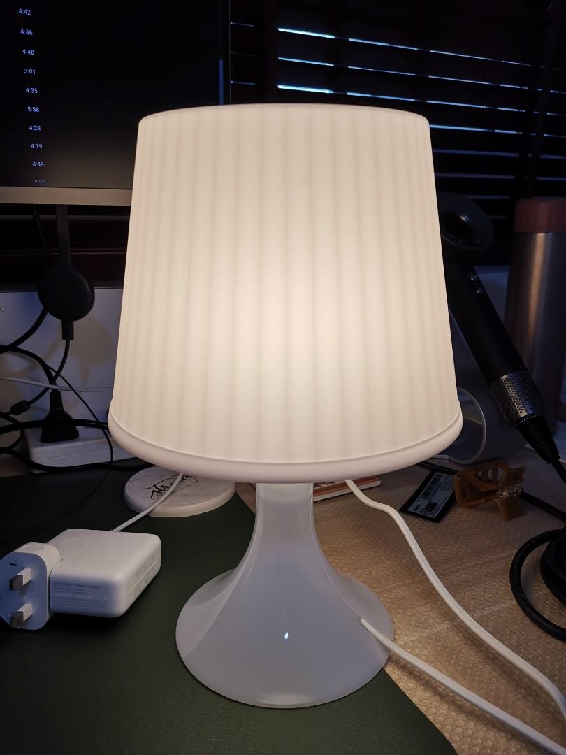IKEA Table Lamp with additional bulbs, Furniture & Home Living