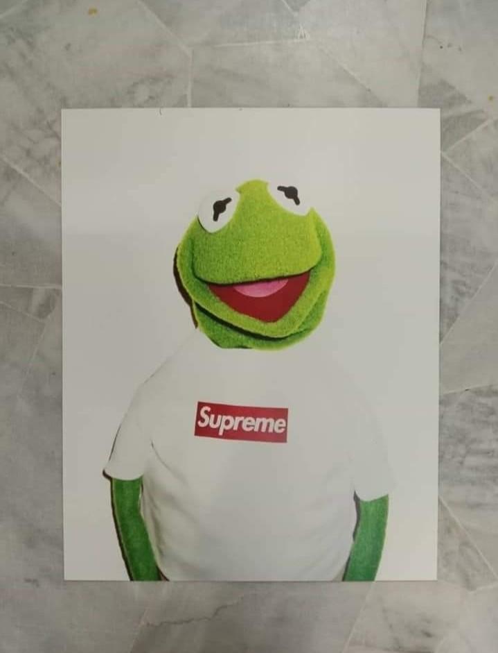 Supreme kermit poster sales framed