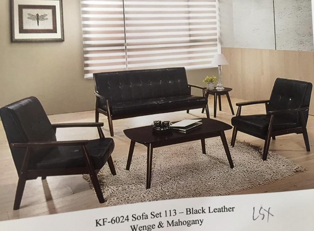 KF-6024 sofa set (Category: Sofas) located in Quezon City. Submitted by nemiefurniture (Listing ID 1085133989, Image 1). Description: wooden sofa set with cushion and center and 1 side table color: mahogany or wenge https://nemiefurniture.com Prices negotiable .