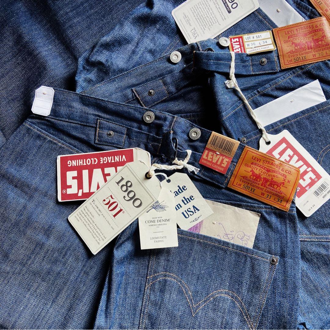 Levis Vintage Clothing 1890 501XX Made in USA, 男裝, 褲＆半截裙