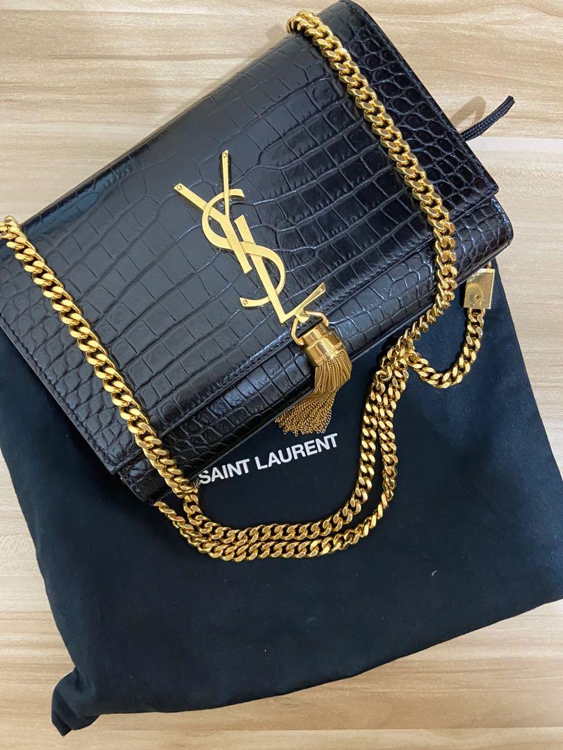 Limited Edition YSL Kate Croc Embossed Bag