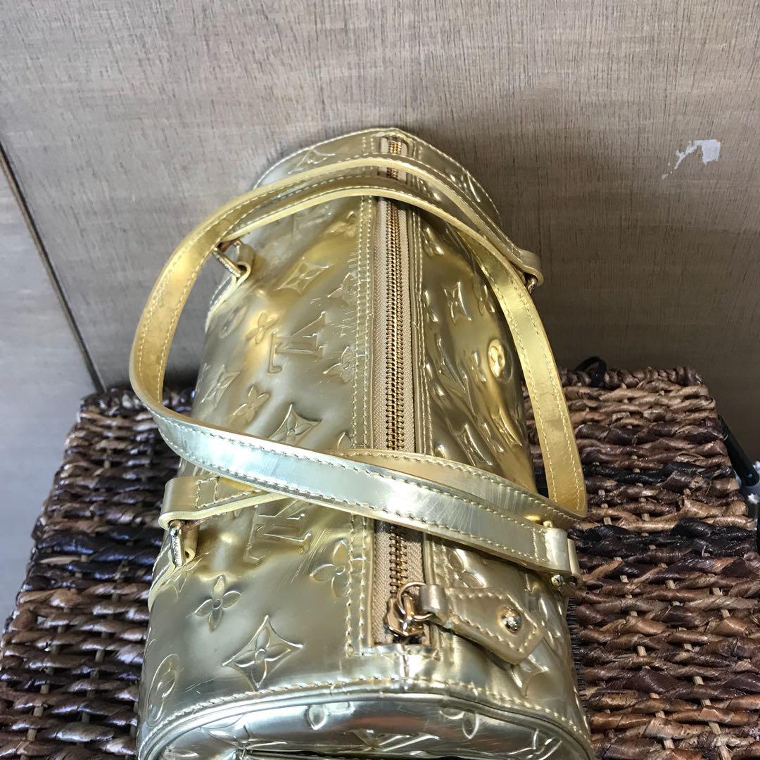 Gold Monogram Miroir Papillon Bag