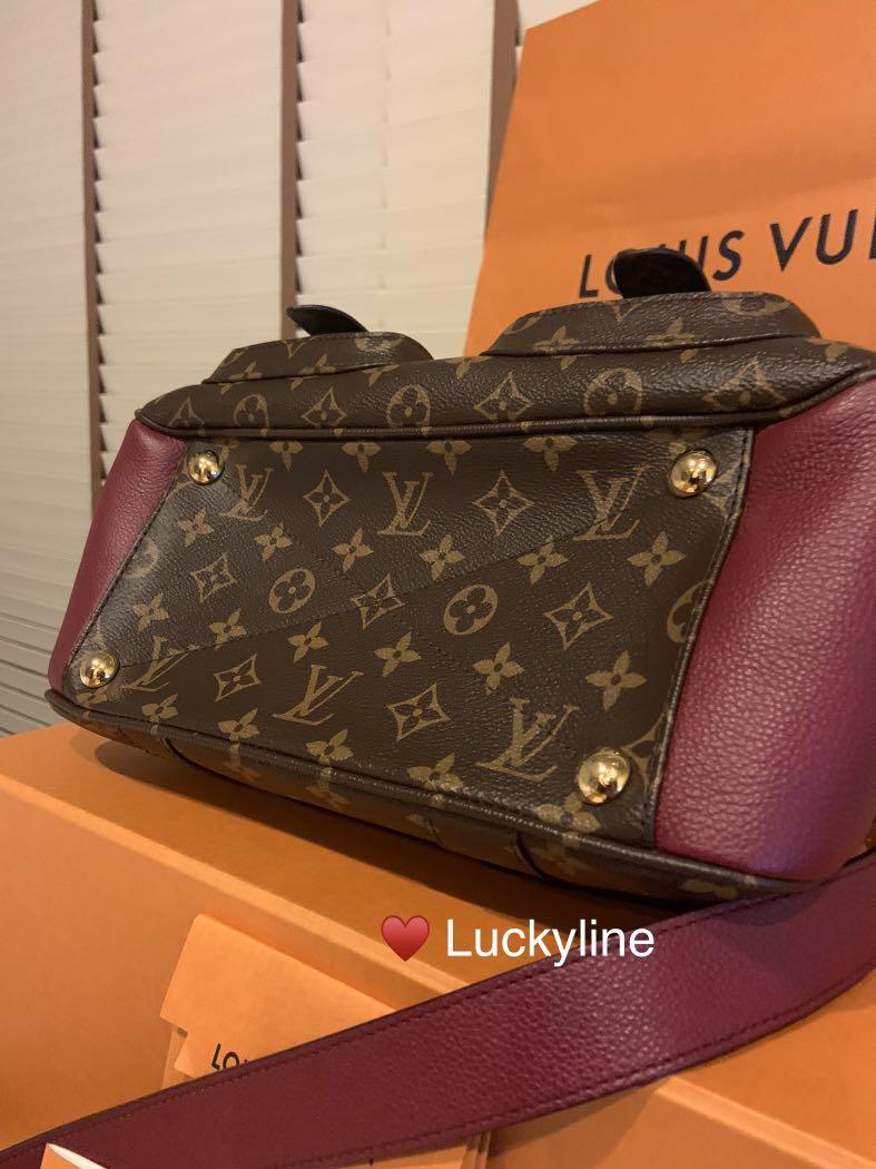 Louis Vuitton Manhattan Bag with Detachable Strap (Raisin) M43482