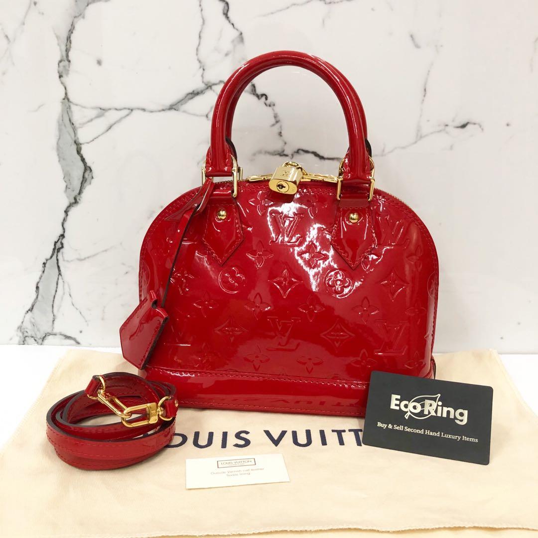 Pre-owned Louis Vuitton Alma Bb 2 Way Handbag In Peach