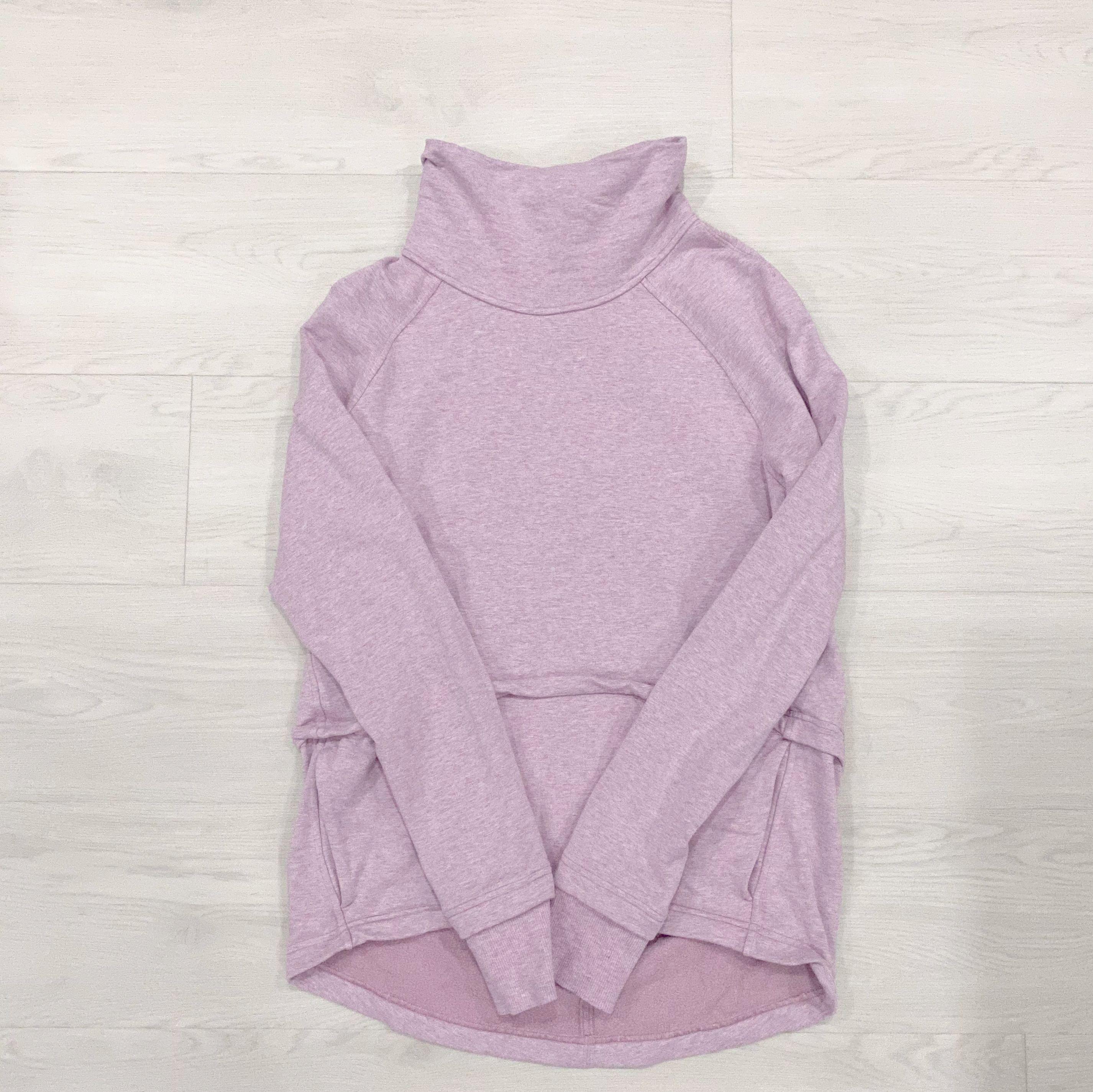 Lululemon Find Your Unwind Pullover Heathered Pink Taupe size 4 Women s Fashion Tops Other Tops on Carousell