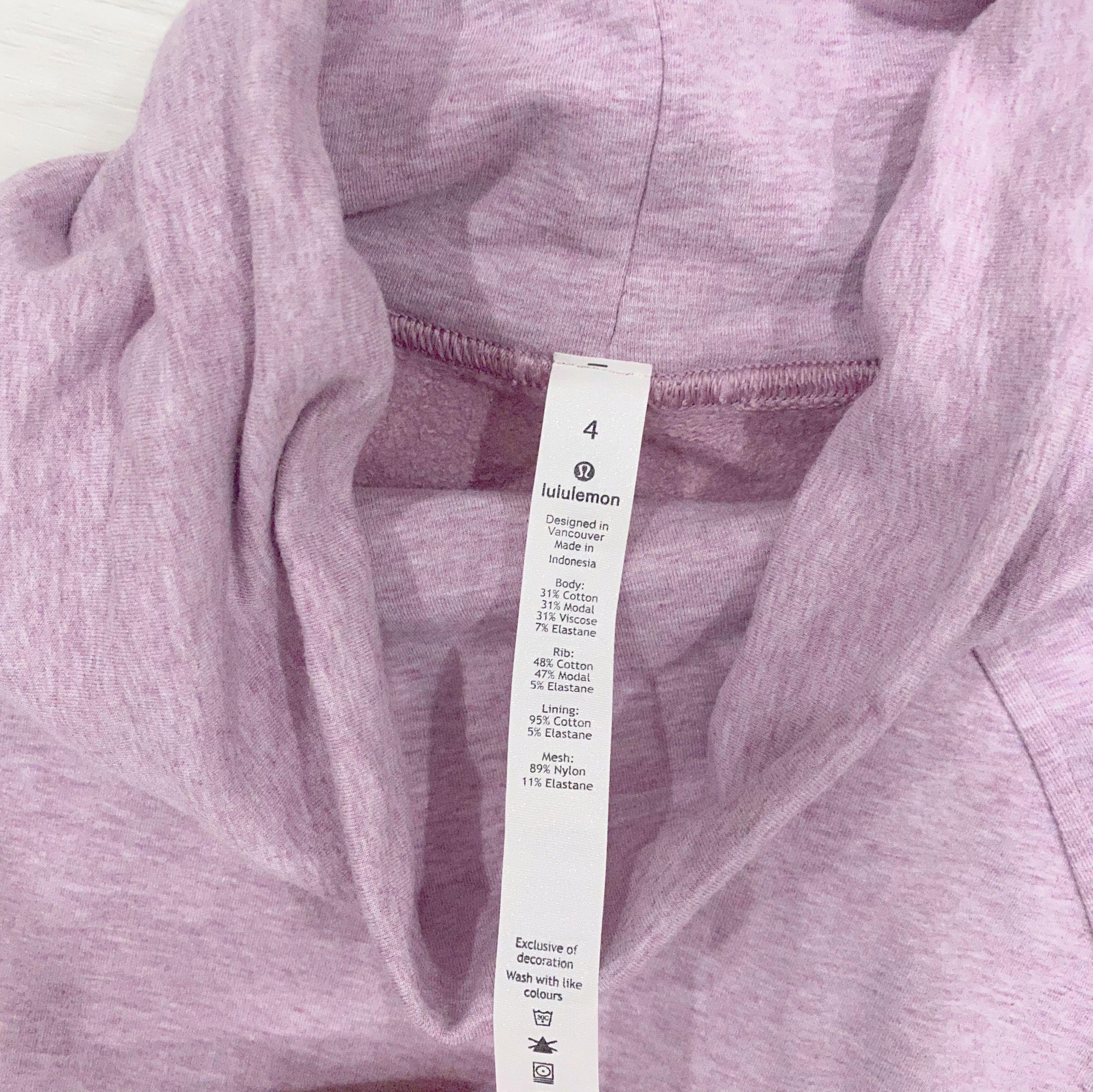 Lululemon Find Your Unwind Pullover Heathered Pink Taupe size 4 Women s Fashion Tops Other Tops on Carousell