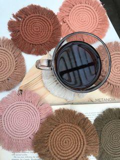 macrame coaster
