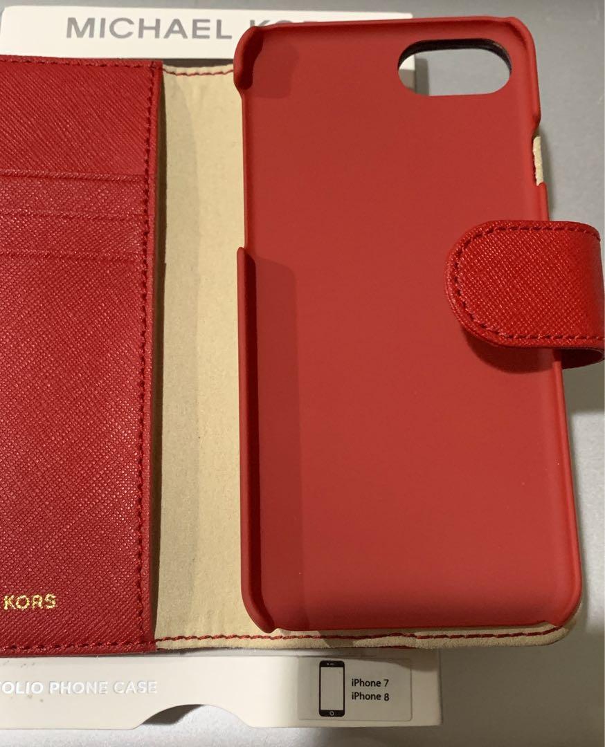 MICHAEL KORS IPHONE 7/8 FOLIO PHONE CASE AND CARDHOLDER, Mobile & Gadgets, Mobile & Gadget Accessories, & on Carousell