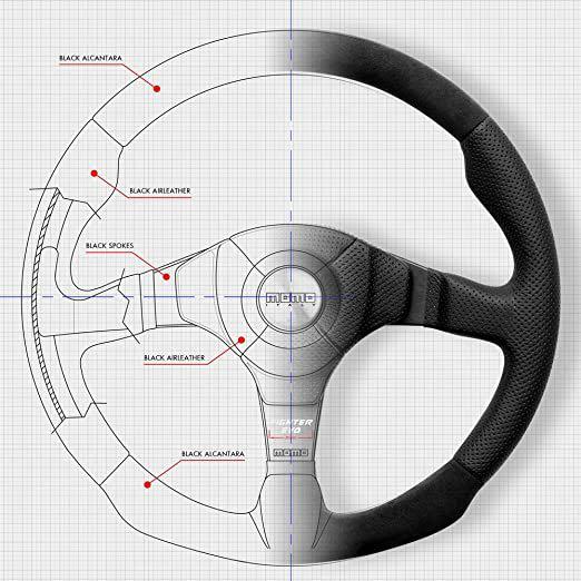 MOMO FIGHTER EVO 350mm Steering Wheels F-33, Auto Accessories on Carousell