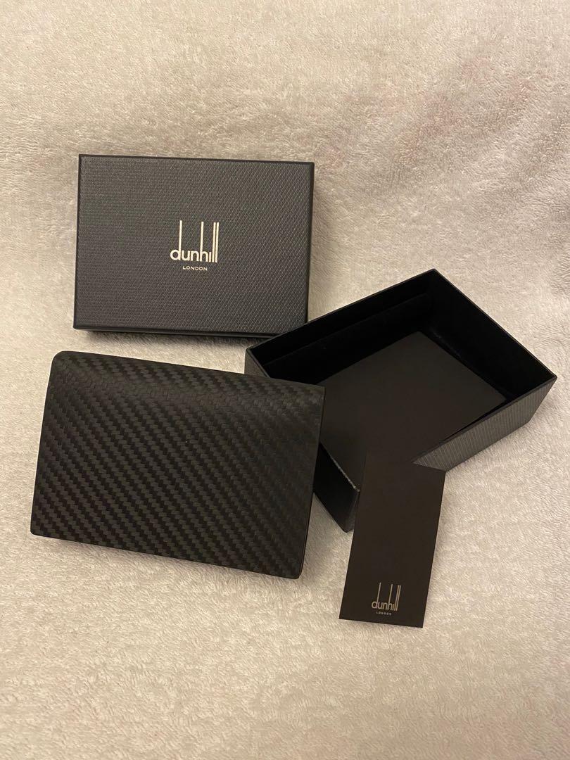NEW) Dunhill Chassis Business Card Case 登喜路皮革卡套, 男裝, 手錶