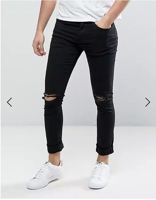 Skinny jeans with knee rips Clearance