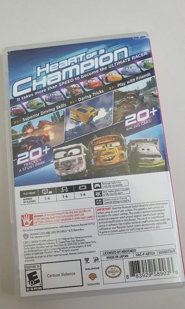 Nintendo Switch Cars game, Video Gaming, Video Games, Nintendo on Carousell