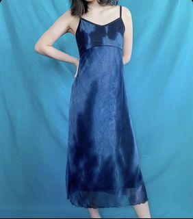 Ocean mesh maxi dress