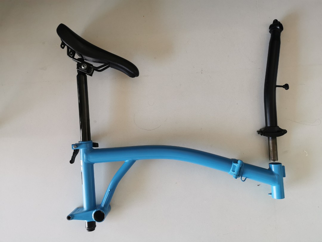 Original brompton frame lagoon blue accessories