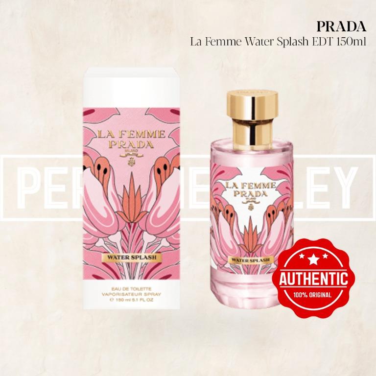 PERFUME ALLEY Prada La Femme Water Splash EDT 150ml Beauty Personal Care Fragrance Deodorants on Carousell