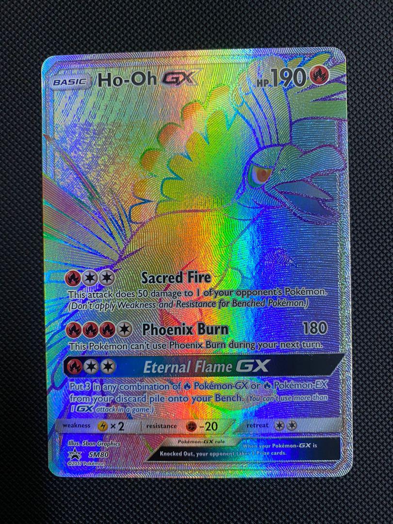 Pokemon Ho Oh Gx rainbow rare, Hobbies & Toys, Toys & Games on Carousell
