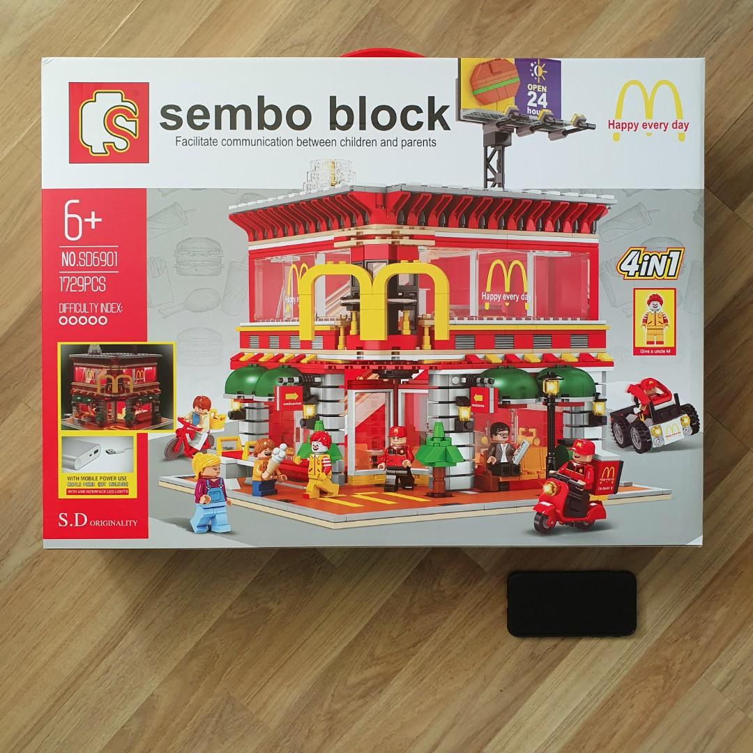 Sembo Block (McDonald Restaurant) - Lego Inspired, Hobbies & Toys, Toys & Games on Carousell