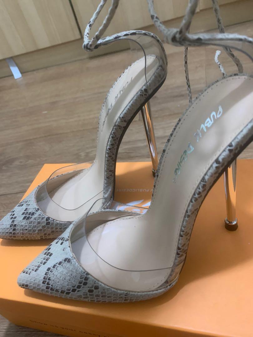 Public desire snakeskin heels on sale