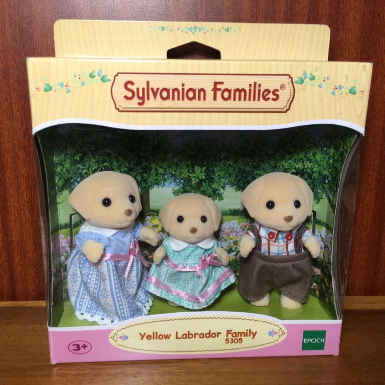 Sylvanian families yellow labrador family new arrivals