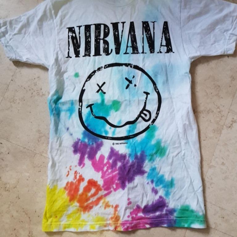 Tie Dye Nirvana T Shirt Women s Fashion Tops Shirts on Carousell