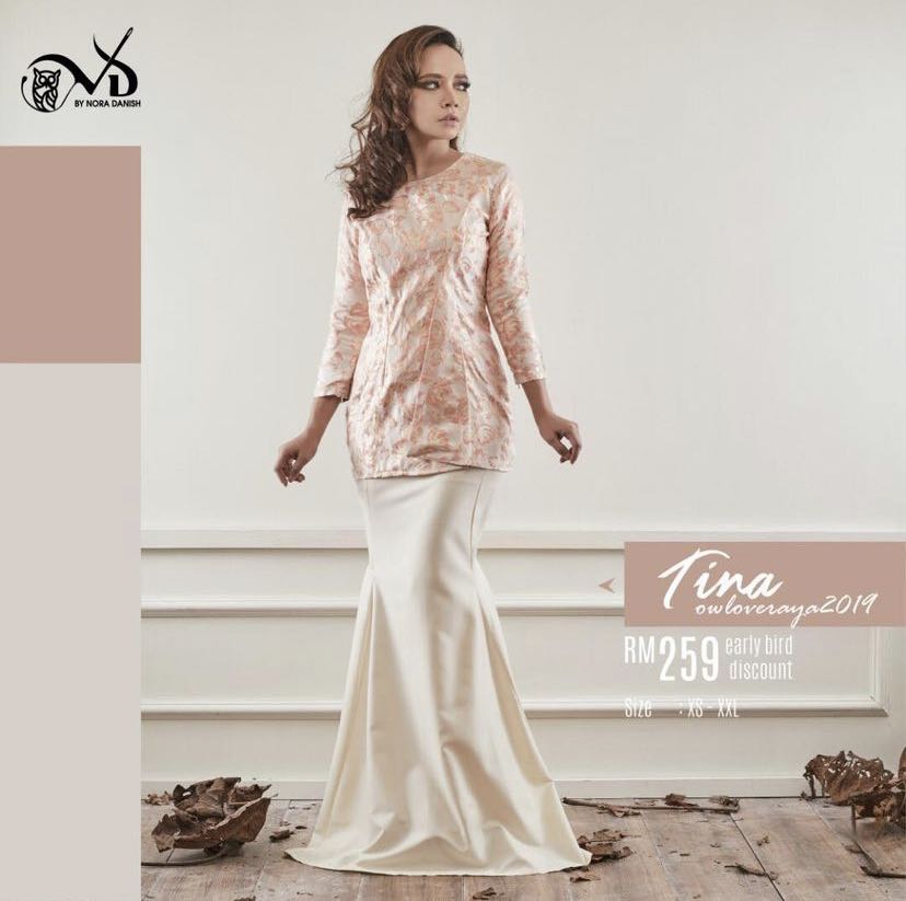 Tina Kurung Modern Set By Nora Danish Women S Fashion Muslimah Fashion Baju Kurung Sets On Carousell