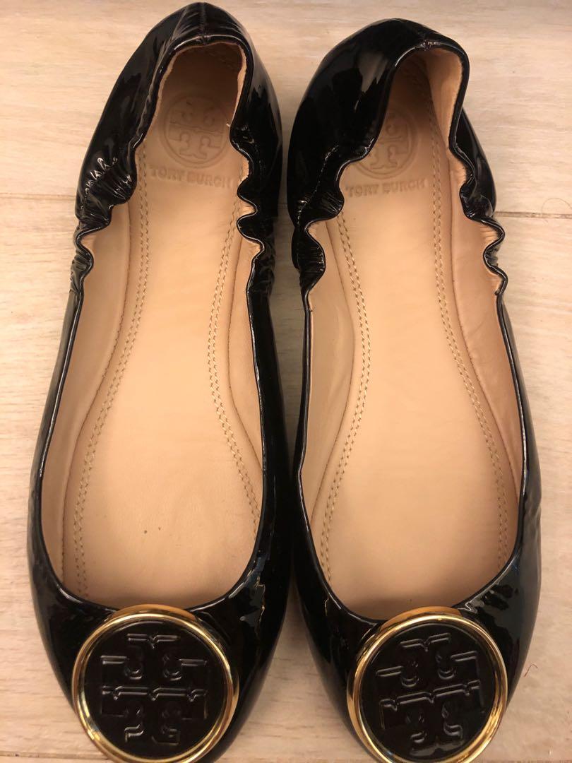 Tory Burch 漆皮平底鞋 鞋碼 7號 女裝 女裝鞋 Carousell