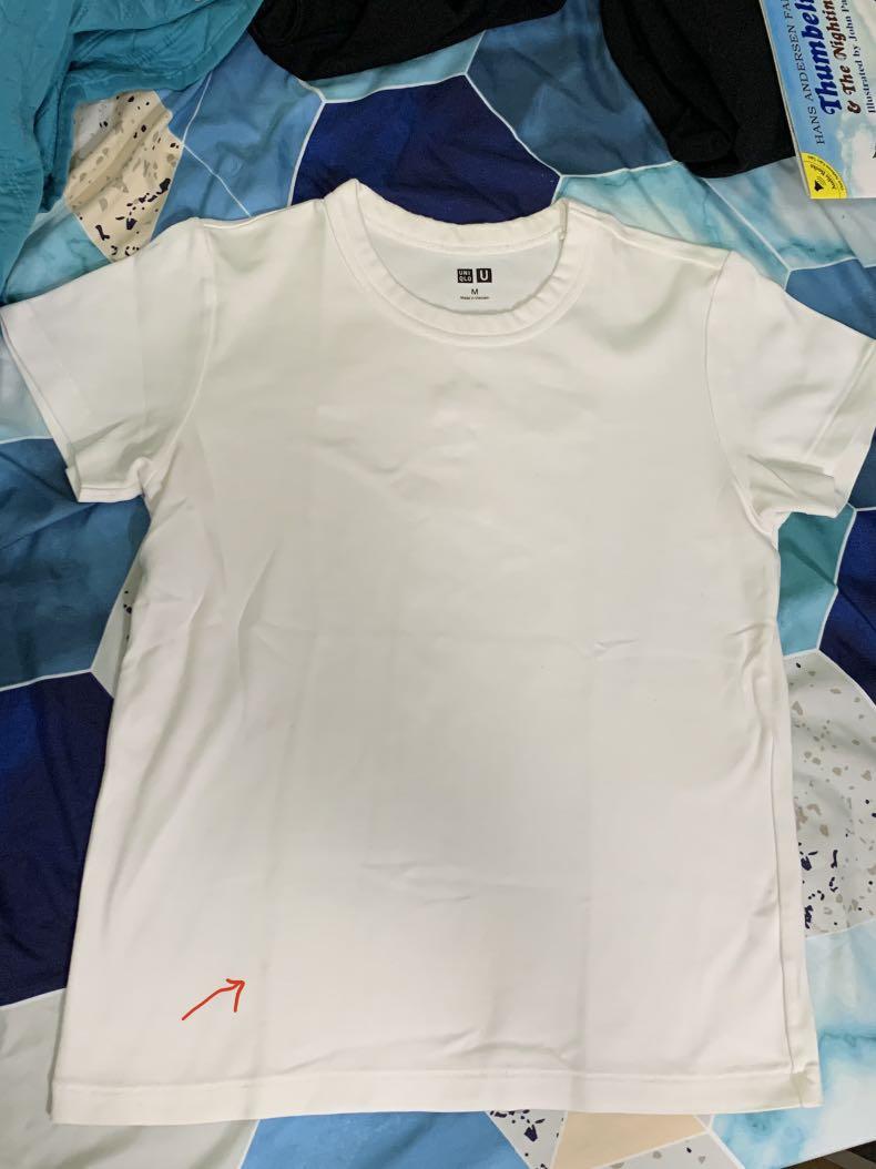 Uniqlo plain on sale white shirt