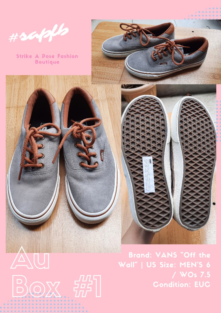 vans shoes gray and brown