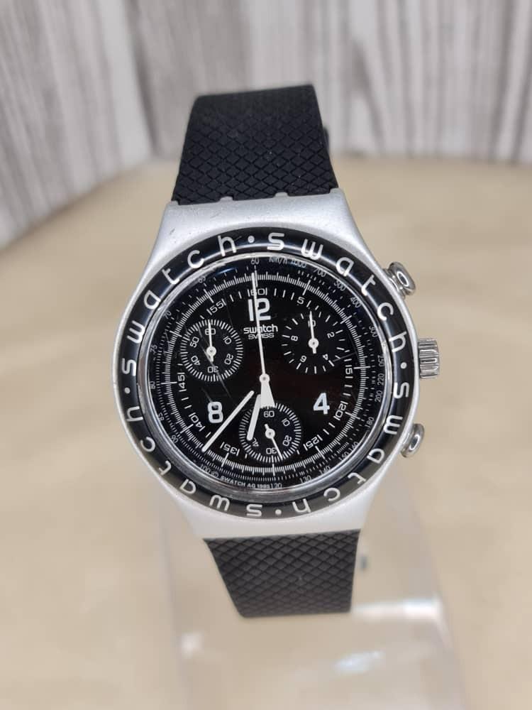 Used Swatch Irony Chrono Swiss Aluminum Unisex Men s Fashion
