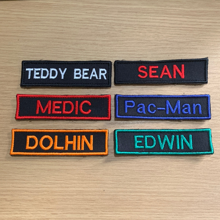 Velcro Name / Callsign Tag Army Navy Bagtag, Hobbies & Toys, Stationery