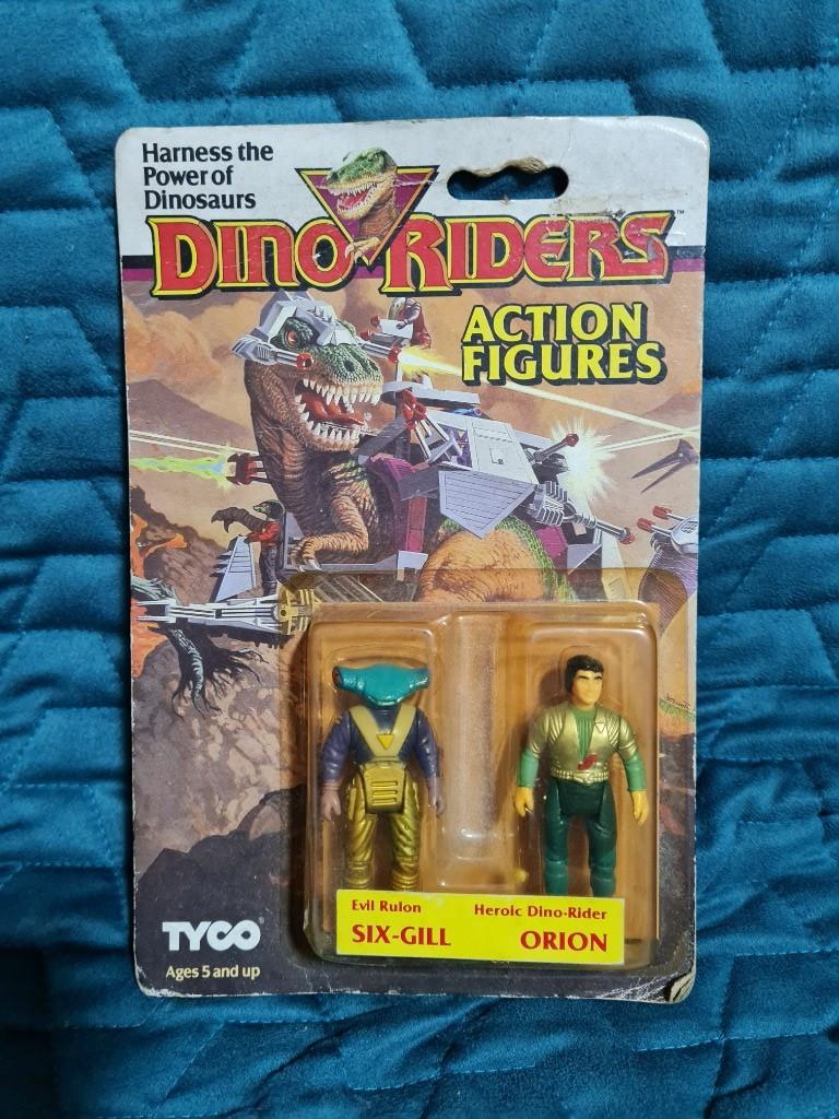 Dino Riders Action Figures - Six-Gill & Orion - Tyco Siso Allemagne