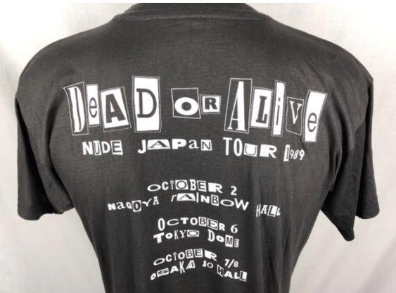 Vintage 80s Dead or Alive Nude Japan Tour 1989 Thin Cotton, Men's