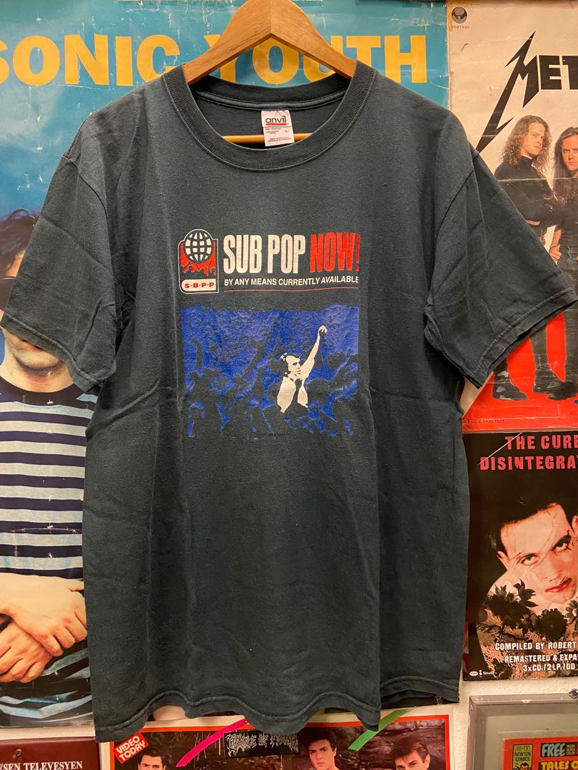 Vintage Sub Pop record label shirt, Men's Fashion, Tops ...