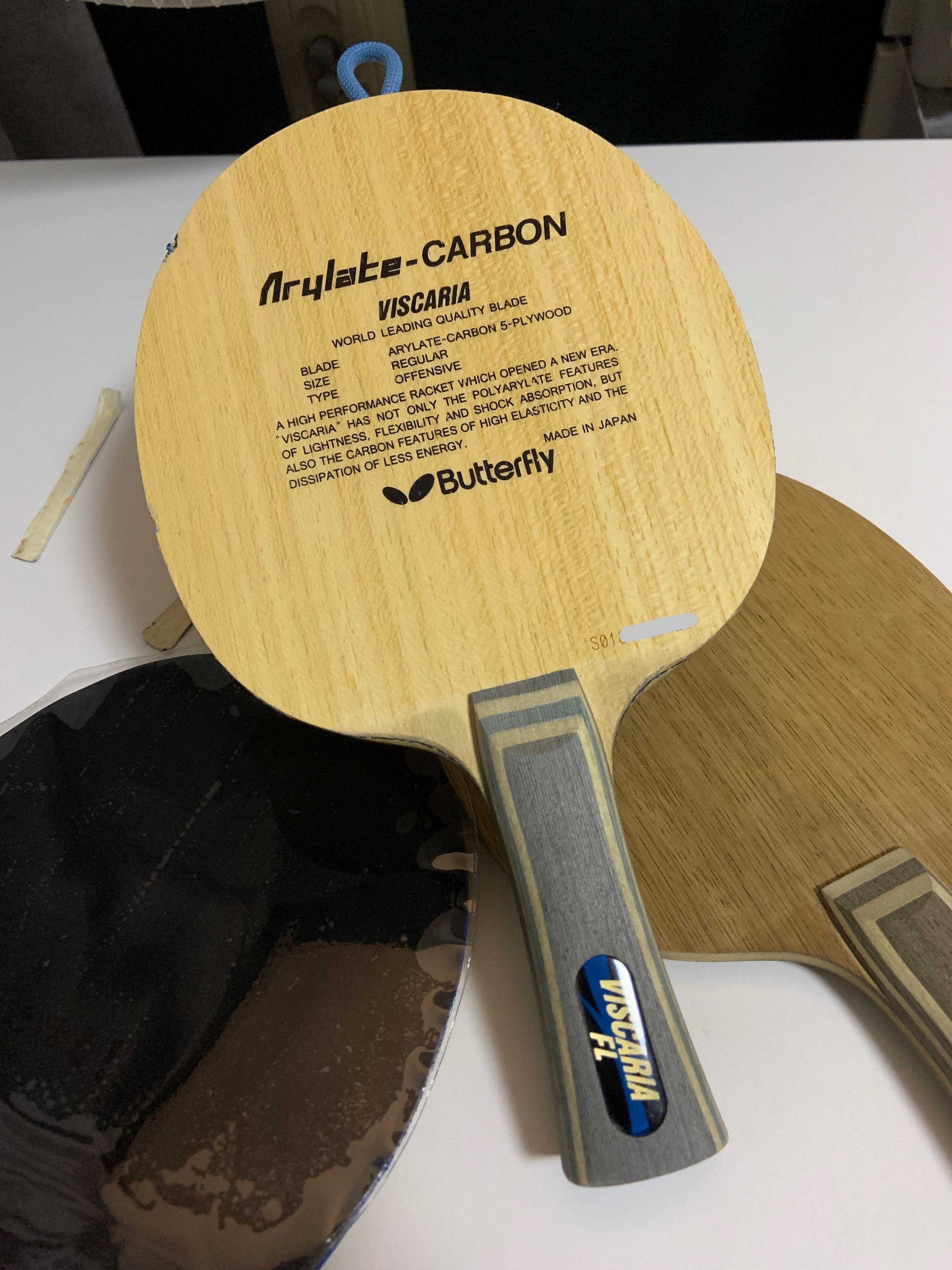 Butterfly Viscaria FL Blade Table Tennis Ping Pong Racket,Paddle Made