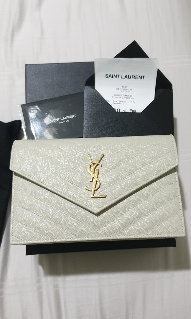 YSL ENVELOPE WOC, Luxury, Bags & Wallets on Carousell