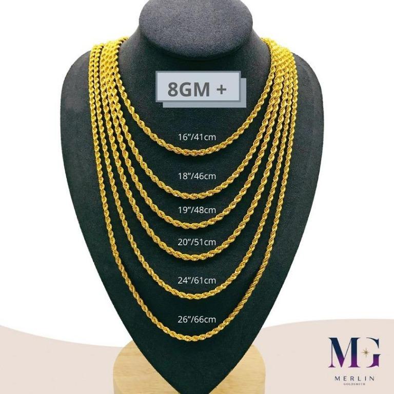 8gm gold chain on sale