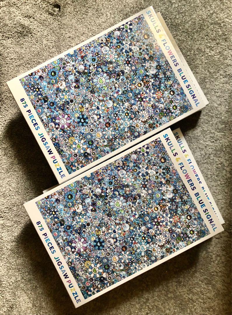 村上隆Skulls & Flowers Blue Signal Jigsaw Puzzle 875 Pieces, 興趣