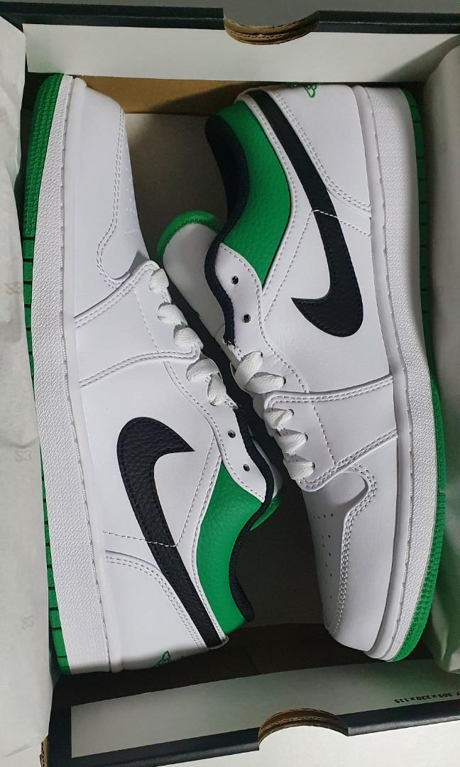 Air Jordan 1 Low White/Green - Grailify
