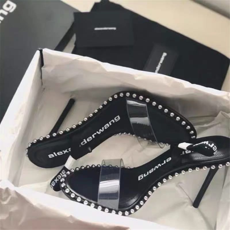 Alexander wang black heels sales