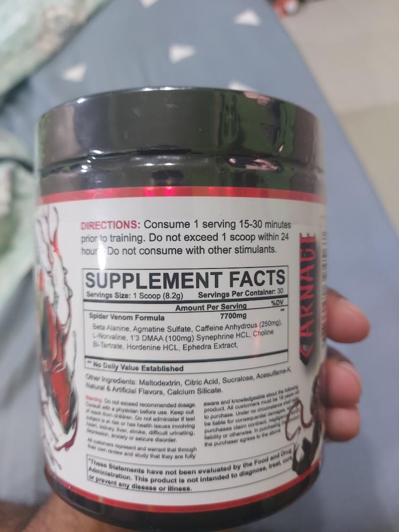 Anti Hero Labs Venom Pre Workout Everything Else On Carousell