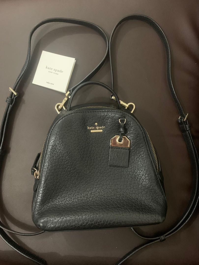 Authentic Kate Spade Mini Caden Convertible Backpack with care card Women s Fashion Bags Wallets Backpacks on Carousell