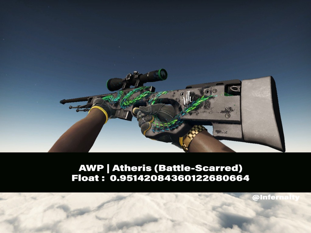 CSGO AWP  Atheris - Skin showcase and gameplay all floats