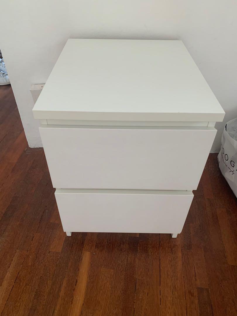 Bed side table IKEA Malm, Furniture & Home Living, Furniture, Tables