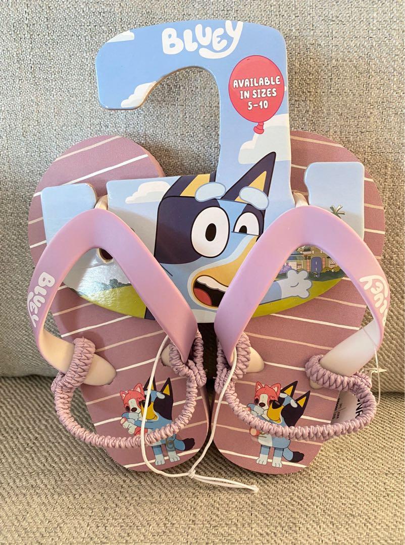 BNWT Authentic Licensed Bluey Girls Slip on Slippers, Babies & Kids