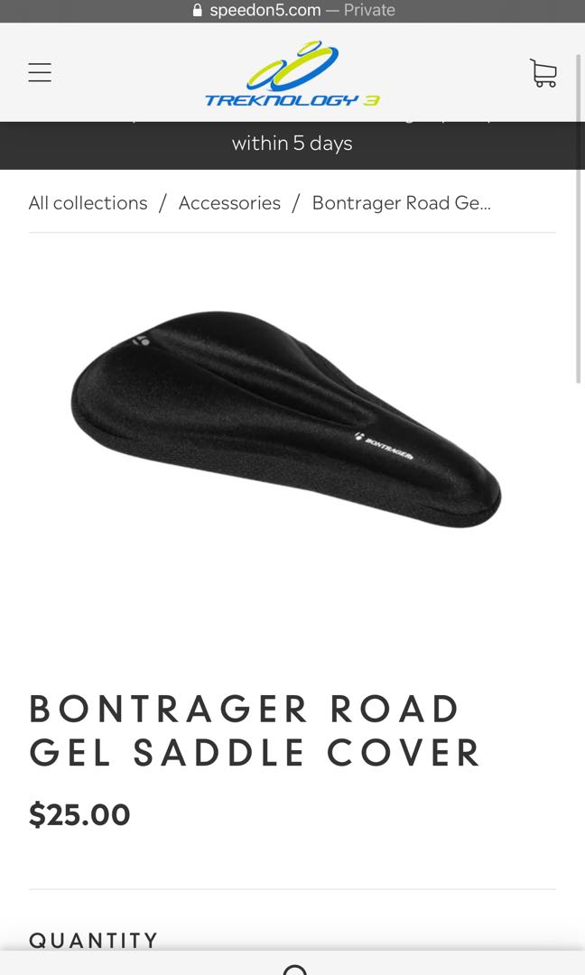 Bontrager road gel saddle hot sale cover