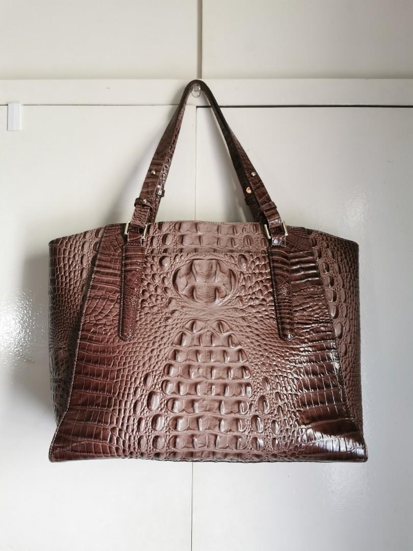 Brahmin Authentic Crocodile Leather Bag, Luxury, Bags & Wallets on Carousell