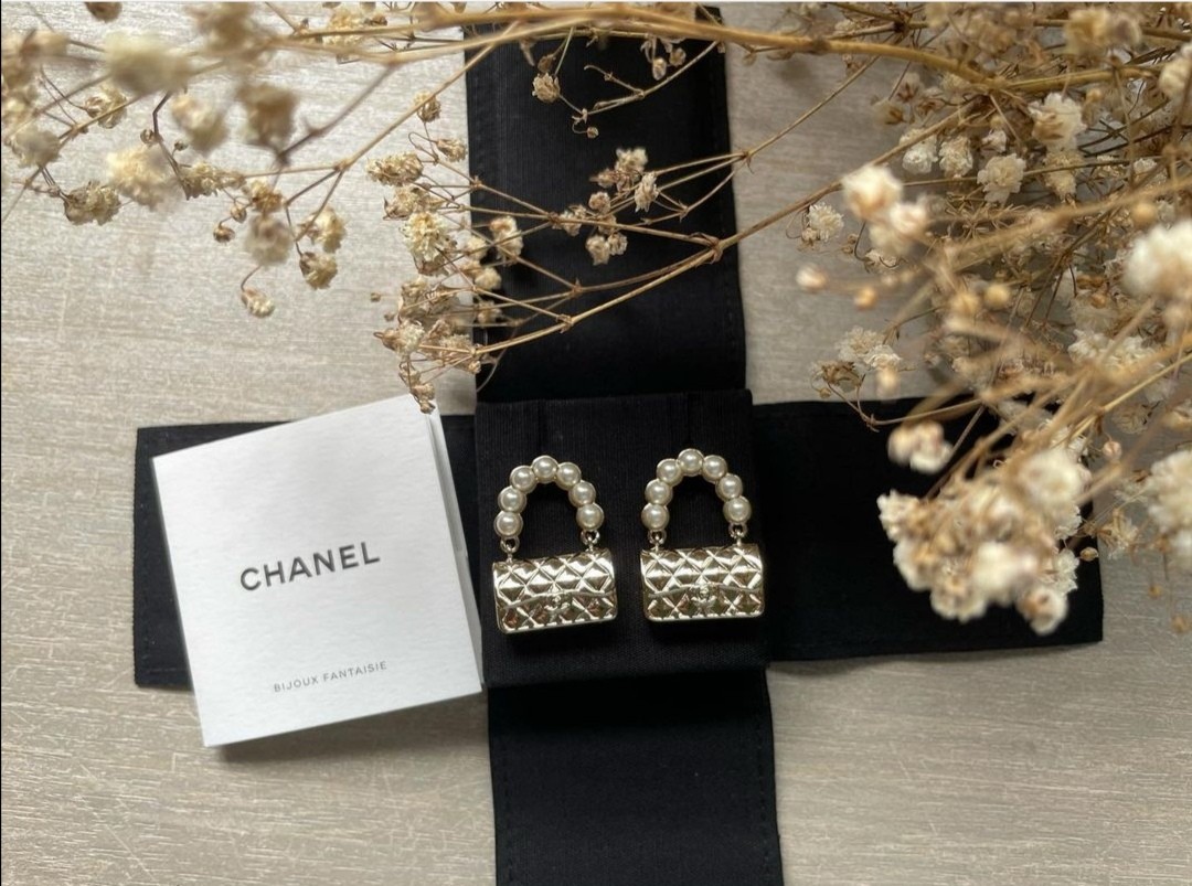 Brand new Chanel earrings Luxury Accessories on Carousell