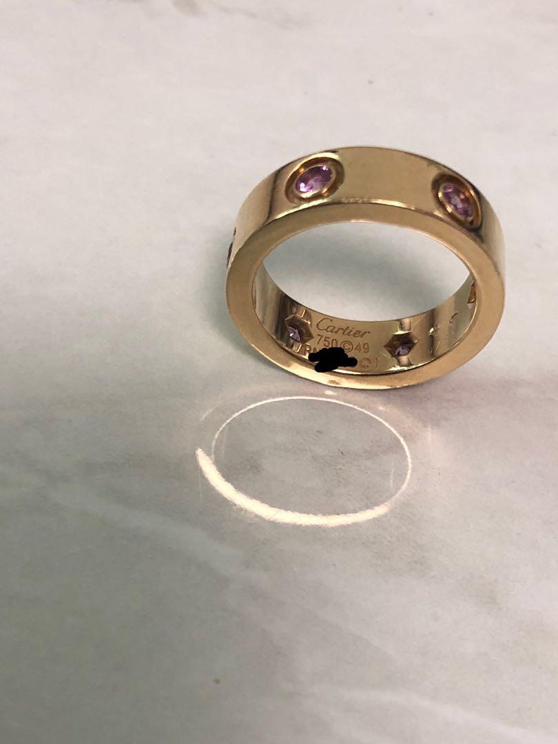 Cartier love ring discount rose gold price